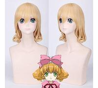 Anime Rozen Maiden Hinaichigo Cosplay Wig Heat Resistant Synthetic hair Halloween Carnival Party short Wavy Blonde wigs One Size Hinaichigo wig 047