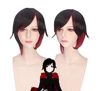 Anime RWBY Red Trailer Ruby Rose Short Wig Cosplay Costume Women Men Synthetic Hair Halloween Party Wigs PL-270