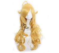 Anime RWBY Yang Xiao Lange Cosplay Perücke Gelb Langes Lockiges Haar Hitzebeständige Frauen Rollenspiel Synthetische Perücke Und Pferdeschwanz PL-004