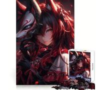 Anime Samurai Assassin for Adults 1000 Piece Puzzle Tension Relief Good Thick Enjoyable Challenge Xmas Santa Gift (38x26cm)