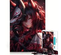 Anime Samurai Assassin for Adults 1000 Piece Puzzle Tension Relief Good Thick Enjoyable Challenge Xmas Santa Gift (38x26cm)