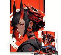 Anime Samurai Devil Jigsaw Puzzles for Adults1000 Piece Tension Relief Precise Connection Playful Challenge (50x75cm)