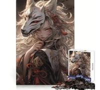 Anime Samurai Girl 1000 Piece Jigsaws for Adults Puzzle Brain Calisthen Clear Color Hard Challenge Furniture Decor (50x75cm)