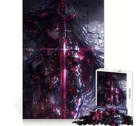Anime Samurai Lightning Sword Jigsaw Puzzles for Adults1000 Pieces DownTime Game Calm Daily Fun Challenge Nice Art (50x75cm)