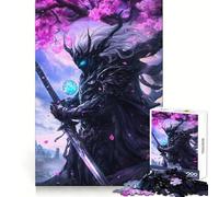 Anime Samurai Lord Jigsaw Puzzles for Adults 1000 Pieces Unwind Game Firm Edge Playful Challenge Wall Display (38x26cm)