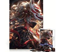 Anime Samurai Maiden Jigsaw Puzzles 1000 Pieces for Teenagers Brain Skill Smooth Connection Pattern Build Art Decor (38x52cm)