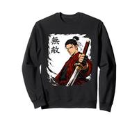 Anime Samurai Warrior Ninja Kanji Japanese Streetwear Boys Sweatshirt
