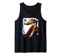 Anime Samurai Warrior Ninja Kanji Japanese Streetwear Kasa Tank Top