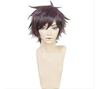 Anime Sarazanmai Kazuki Yasaka Light Purple Short Synthetic Hair Cosplay Costume Wigs + Wig Cap