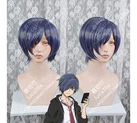 Anime Sarazanmai Toi Kuji Perücke Hellviolett Gemischt Blau Kurzes Kunsthaar Peruca Cosplay Kostüm Perücken + Perückenmütze Kumz1762