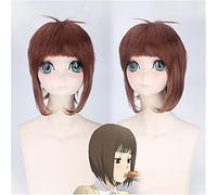Anime Say"I Love You" Tachibana Mei Cosplay Wigs High-Temperature Fiber Synthetic Hair Brown Short Hair Wig