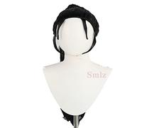 Anime Season 2 Hinatsuru Cosplay Wig Black Ponytail Hair Uzui Tengen Wife Heat Resistant Fiber Hair + Wig Cap