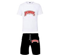 Anime Shirt and Shorts Sets Casual Tshit and Pants Beach Tracksuits Swim Trunks Suit for Men Women, L, XL