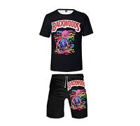 Anime Shirt and Shorts Sets Casual Tshit and Pants Beach Tracksuits Swim Trunks Suit for Men Women, Z, XL