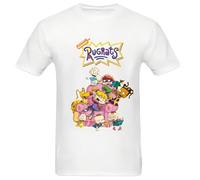 Anime Shirt Vintage 90s in Paris of RUGRAT'S Go Wild Short Sleeve Graphic T-Shirt White