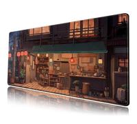 Anime Shop Desk Mat Retro Art Lofi Aesthetic Large Mouse Pad Extended Gaming Mousepad XL Desk Pad Laptop Keyboard Mouse Mat Deskmat 31.5"x11.8" Cute Office Desk Decor