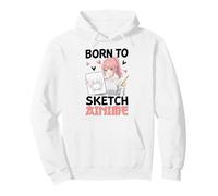 Anime Sketch Girl Manga Drawing Lover Pullover Hoodie