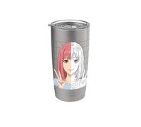 Anime Sketching Half Color Half Line Art Stainless Steel Insulated Tumbler