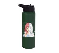 Anime Sketching Half Color Half Line Art Stainless Steel Insulated Water Bottle