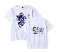 Anime Solo Leveling Arise from The Shadow Merch Short Sleeve T-Shirt Manga Cartoon Tee Tees Men Women