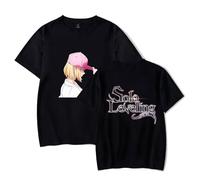 Anime Solo Leveling Merch Short Sleeve T-Shirt Manga Cartoon Tee Otaku Gift Adults & Kids Sizes
