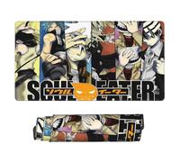 Anime Soul Eater Office Gaming Mouse Pad,Large Gaming Mousepad,Home Office Decor Waterproof Non Slip Rubber Stitched Edges Keyboard Extended Mat 16x29.5in