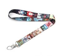 Anime Source Alice in Wonderland Movie Video Cartoon Series Lanyard Keychain ID Badge Holder, Black