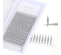 Anime Spire Lashes Premade Wings Eyelash Extensions Flat Root C D Curl 8-16mm Volume Fans Feather Shape Comic Individual Lashes for Salon (YUEYA-D Curl, 9mm)