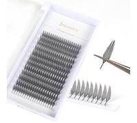 Anime Spire Lashes Premade Wings Eyelash Extensions Flat Root C D Curl 8-16mm Volume Fans Feather Shape Comic Individual Lashes for Salon (Spire-D Curl, 14mm)