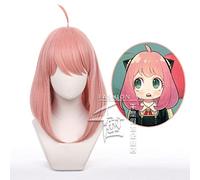 Anime SPY FAMILY Forger Anya Cosplay Wig Forger Anya Heat-resistant Fiber Hair + Wig Cap Party Halloween Party