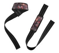 Anime Style Demonic Beauties Dark Castle Wrist Wraps Power Workouts Pair of Gym Straps for Weightlifting, Deadlifting, Exercise, Strength Training