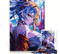 Anime Style Ninja Woman 1000 Piece Jigsaw Puzzles for Adults Cognitive Boost Snug Edge Fun Play Table Accent (38x52cm)