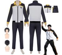 Anime Subaru Natsuki Cosplay Uniform Re:Life In A Different World From Zero Costume Full Set With Wig- Halloween Party Christmas Comic Exhibition And Anime Conventions Complete Set Outfit Adults