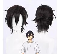Anime Summer Time Rendering Cosplay Shinpei Ajiro Wig Black Short Hair Halloween Party Wig