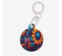Anime Sunflower Dog Tags for Pets,Round Acrylic Pet ID Tags,Perfect for Small to Large Dogs and Cats,Cute & Functional