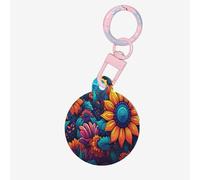 Anime Sunflower Dog Tags for Pets,Round Acrylic Pet ID Tags,Perfect for Small to Large Dogs and Cats,Cute & Functional