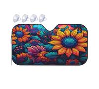 Anime Sunflower Windshield Sunshade for Car,Sun Protection and Insulation, Automotive Accessories