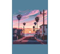 Anime Sunset Notebook