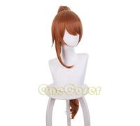 Anime Takt op. Destiny Anna Schneider Cosplay Wig Long Ponytail Brown Hair Heat Resistant Fiber Hair + Wig Cap Halloween