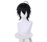 Anime Takt op. Destiny Cosplay Wig Takt Asahina Black Short Hair Heat Resistant Fiber Hair + Wig Cap Halloween Party Men