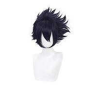 Anime Tamaki Amajiki Cosplay Dark Blue Wig Boku no Hero Academia Heat-resistant Fiber Hair + Wig Cap Party Men