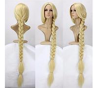 Anime Tangled Princess 120cm 47" Straight Blonde Super Long Cosplay Wig Rapunzel Synthetic Hair Wigs + Wig Cap