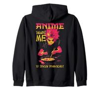 Anime Taught Me to Season Dramatically Quote Zip Hoodie