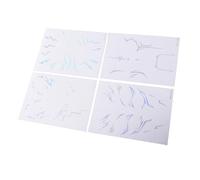 Anime Temporary Stickers, 4 Sheets Durable Designs (WS LS 031 034) | , sweatproof, easy application, versatile for events