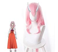 Anime Tensei Shitara Slime Datta Ken Shuna Cosplay Wig 80cm Long Pink Synthetic Hair Halloween Carnival Costume Role Play Wigs