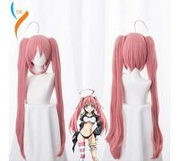 Anime That Time I Got Reincarnated as a Slime Milim Nava cosplay wig women pink long ponytails hair wig costumes