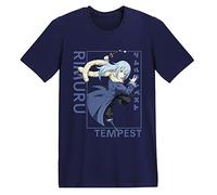 Anime That Time I Got Reincarnated as a Slime T-Shirt Rimuru Short Sleeve Blouse Casual Sports Pullover Blue