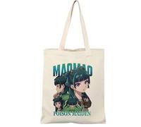 Anime The Apothecary Diaries Print Canvas Bag Fashion Casual Reusable Shopping Tote Shoulder Handbag for Women Men, Lightweight Carry-All Purse with Handle, 38x34cm-beige2