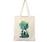 Anime The Apothecary Diaries Print Canvas Bag Fashion Casual Reusable Shopping Tote Shoulder Handbag for Women Men, Lightweight Carry-All Purse with Handle, 38x34cm-beige3
