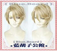 Anime The Case Files of Jeweler Richard Cosplay Wig Housekishou Richard-shi no Nazo Kantei Short Curly Styled Blonde Hair